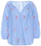 Velvet Martha Embroidered Cotton Blouse