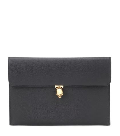 Valentino Skull Leather Clutch