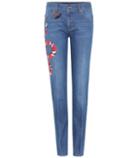 Jw Anderson Appliquéd Slim Jeans