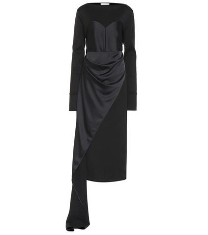 Maison Margiela Satin And Jersey Dress