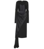 Maison Margiela Satin And Jersey Dress