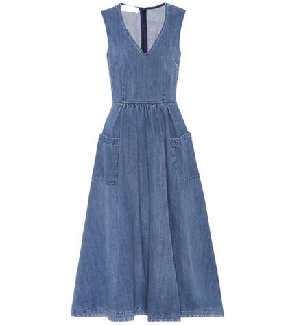 Gianvito Rossi Denim Midi Dress