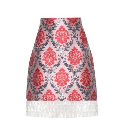 Mary Katrantzou Renzie Brocade And Translucent Skirt