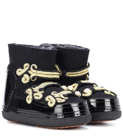 Inuikii Embellished Leather Ankle Boots