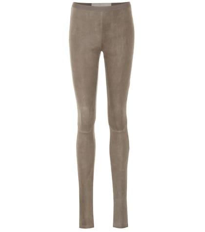 Rick Owens Cotton-blend Suede Leggings