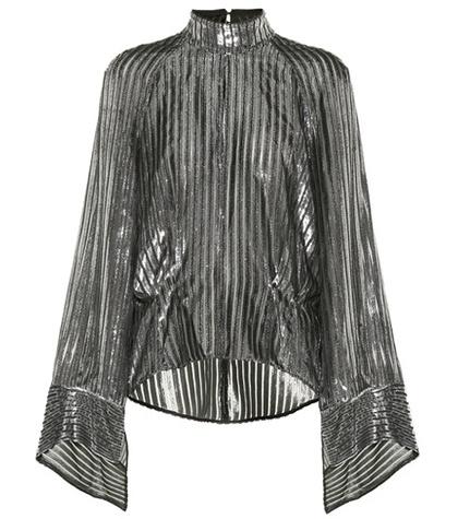 Petar Petrov Eartha Metallic Voile Top