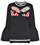 Fendi Fur-embellished Cotton-blend Sweatshirt