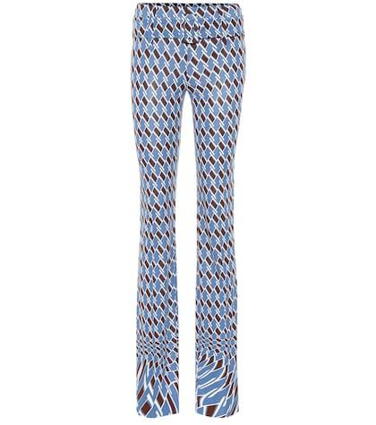 Prada Printed Jersey Straight Pants