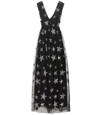 Huishan Zhang Luna Sequin-embellished Tulle Gown