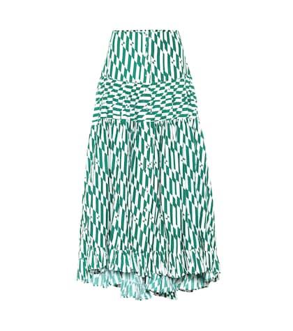 Alexandra Miro Penelope Printed Cotton Maxi Skirt