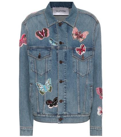 Valentino Beaded Denim Jacket