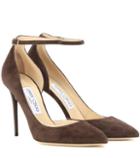 Jimmy Choo Lucy 100 Suede Pumps