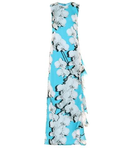 Roberto Cavalli Floral Silk Dress