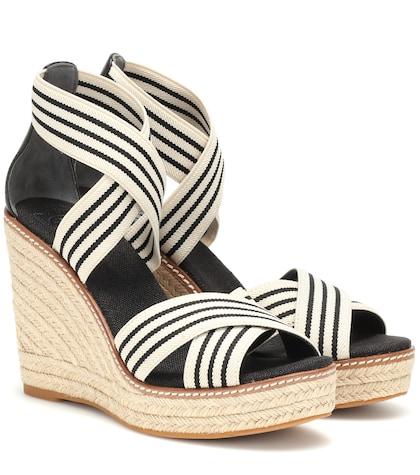 Tory Burch Frieda Striped Espadrilles