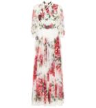 Dolce & Gabbana Printed Silk Chiffon Maxi Dress