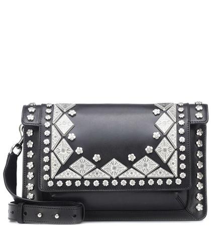 Isabel Marant Maskia Embellished Leather Shoulder Bag