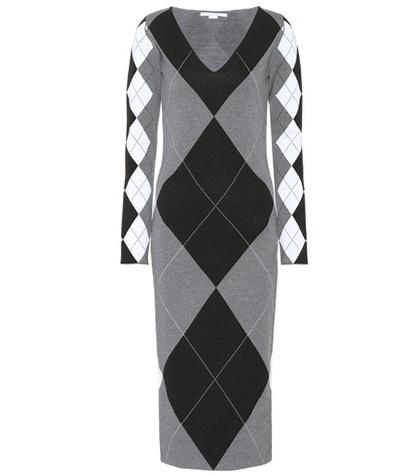 Stella Mccartney Argyle Wool-blend Dress