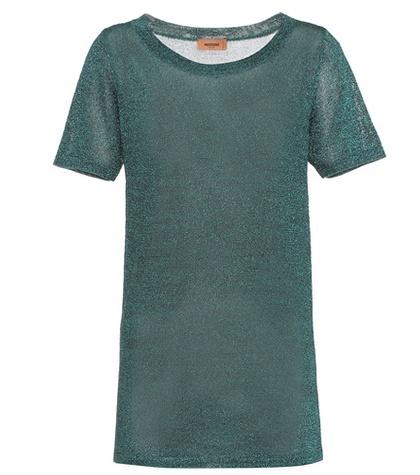 Oscar De La Renta Metallic Top