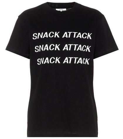 Ganni Printed Cotton T-shirt