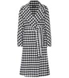 S Max Mara Zanora Checked Virgin Wool Coat