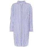 Velvet Ivy Striped Cotton Shirt Dress
