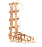 Michael Kors Collection Sofia High Leather Gladiator Sandals
