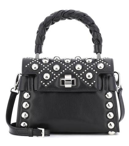 Equipment Embellished Leather Shoulder Bag