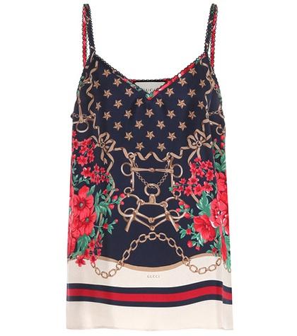 Gucci Printed Silk Camisole