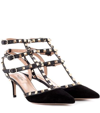 Tory Sport Valentino Garavani Rockstud Suede And Leather Sandals