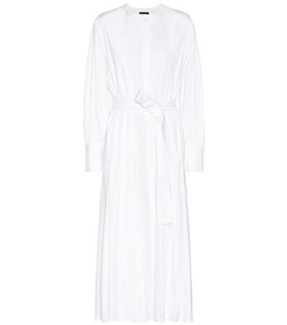 The Row Crimson Cotton Shirt Dress