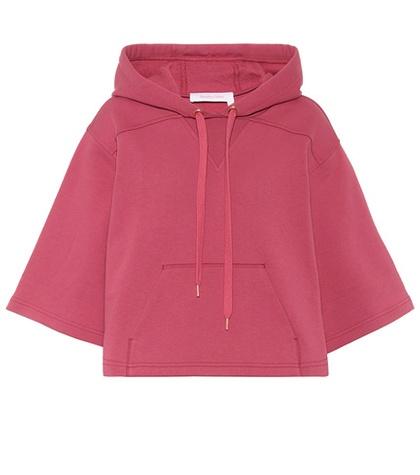 See By Chlo Cropped Cotton Hoodie