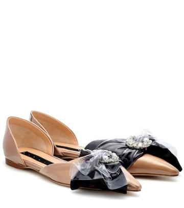 Midnight 00 Embellished Ballet Flats