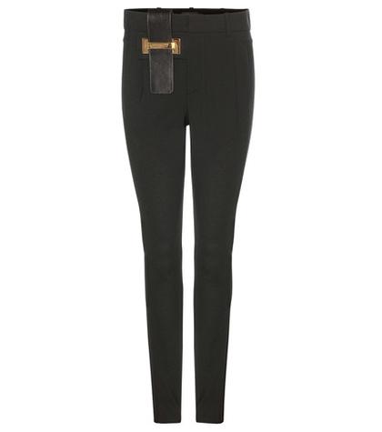 Anthony Vaccarello Skinny Wool Trousers