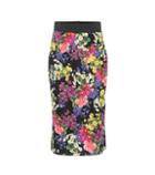 Valentino Floral Stretch Silk Pencil Skirt