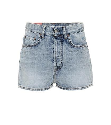 Acne Studios Blå Konst Swamp Denim Shorts