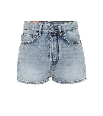 Acne Studios Blå Konst Swamp Denim Shorts