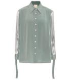 Alexander Mcqueen Pleated Silk Shirt