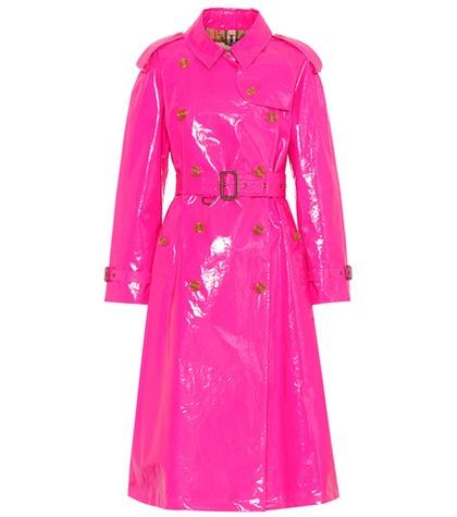 Burberry Laminated Cotton Trench Coat