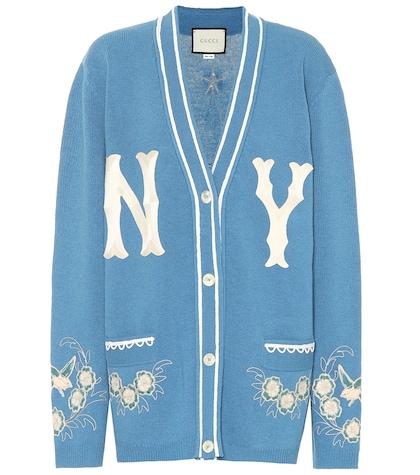 Gucci Ny Yankees Wool Cardigan
