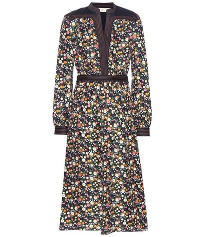 Tory Burch Promenade Printed Silk Dress