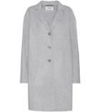 Acne Studios Elsa Doublé Grey Wool And Cashmere-blend Coat