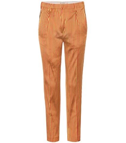 Etro Cropped Silk Trousers