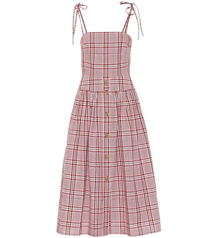 Prada Issy Plaid Cotton Dress