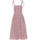 Prada Issy Plaid Cotton Dress