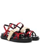 Marni Leather-trimmed Sandals