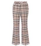 Msgm Checked Tweed Trousers