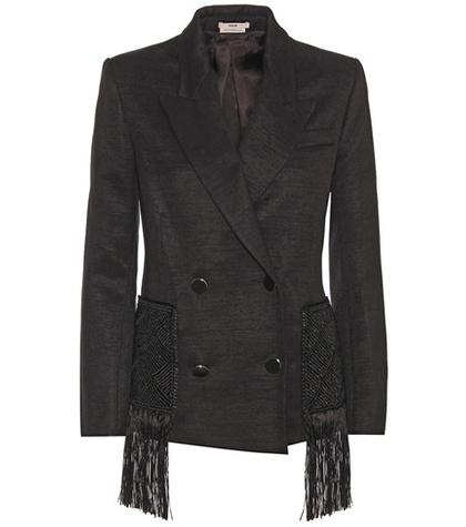 Edun Fringed Wool-blend Jacket