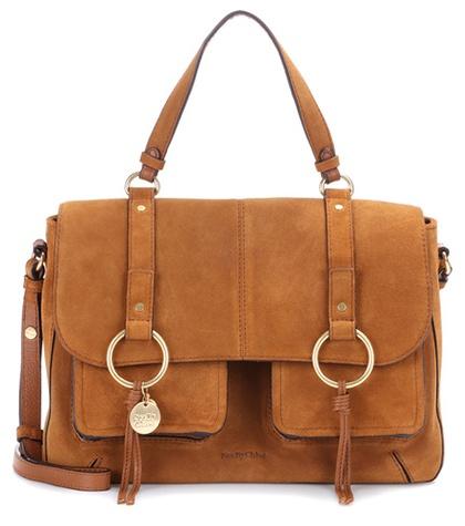 Valentino Filipa Suede Shoulder Bag