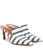 See By Chlo David Striped Canvas Mules