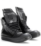 Rick Owens Geobasket Leather High-top Sneakers